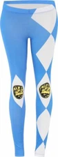 Ladies Junior's Mighty Morphin Power Rangers Blue Ranger Character Leggings