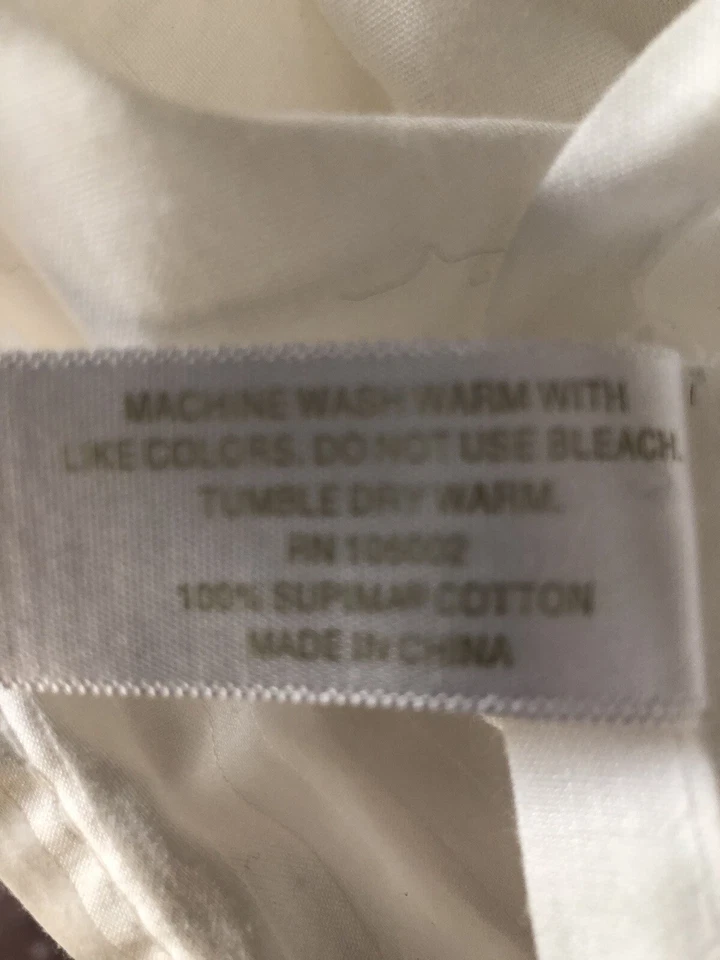 Supima Cotton White On White Stripe Bed Skirt By Hotel Collection -flaw - Изображение 3 из 4