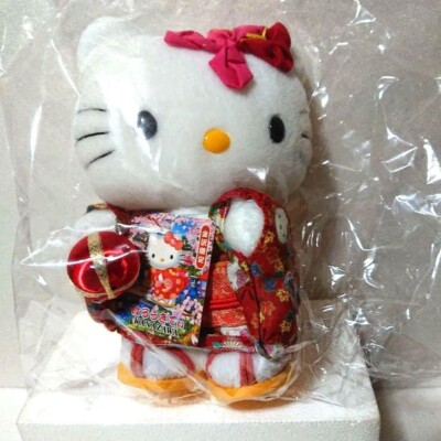 Hello Kitty Plush Toy Kanazawa Limited Gotochi Kimono Stuffed