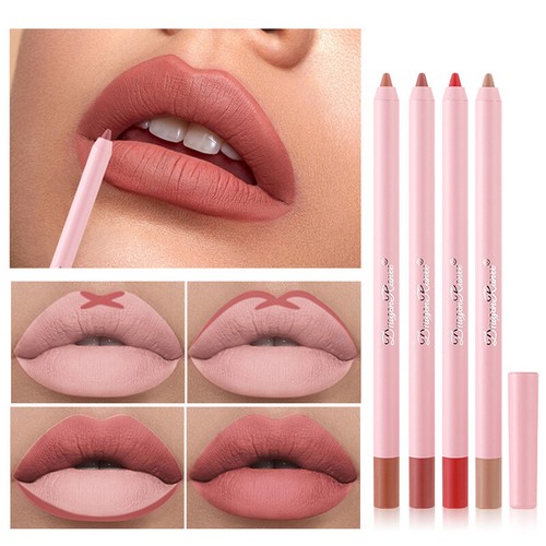 1PC Slim Lip Pencil / Lip Liner - Matte Lipstick Velvet Nude Lip Cosmetics - Picture 2 of 25