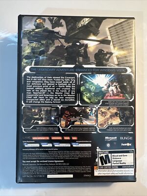 【未開封】Microsoft Halo2 for Windows Halo 2 Game for Windows PC DVD-ROM Manual 2007 Microsoft