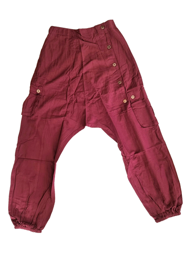 Pantalones Bombachos Pantalón Aladino Yoga Goa Sarouel Baggy Negro 40/42 - Imagen 9 de 11