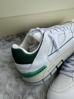 Axel Arigato Area Lo Sneaker | White Kale Green | Size UK8 US9