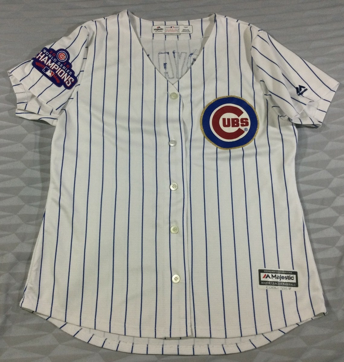 Chicago Cubs Kris Bryant #17 Majestic Jersey SizeL | eBay
