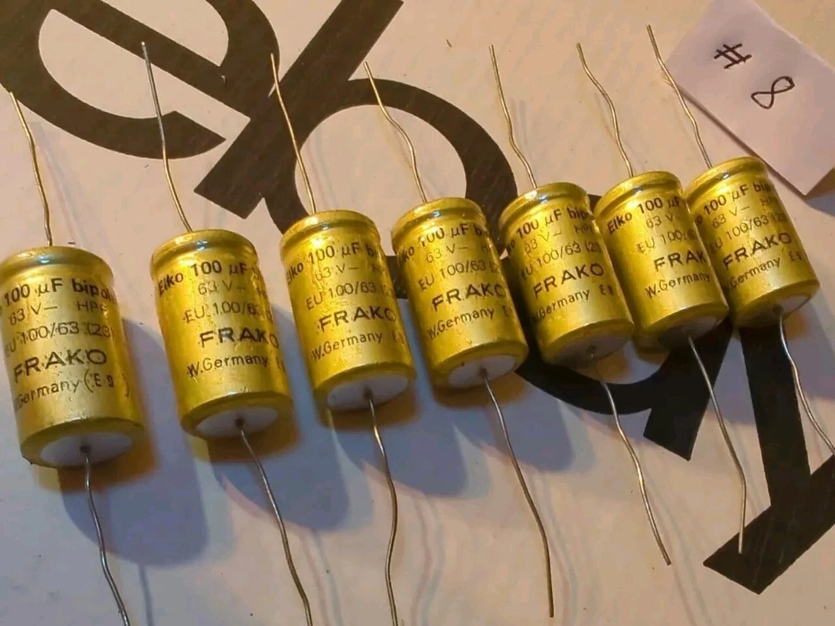 2X ELKO-KONDENSATOR VON FRAKO Serie KE HPF, 4 µF / 250 V-, Audio Capacitor, NOS EUR 8,80 - DE