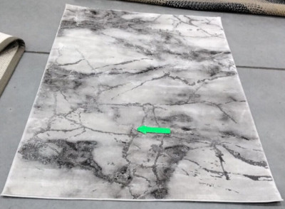 GREY / SILVER 4' X 6' Broken Thread Rug, Reduced Price 1172726017 CFT877G-4