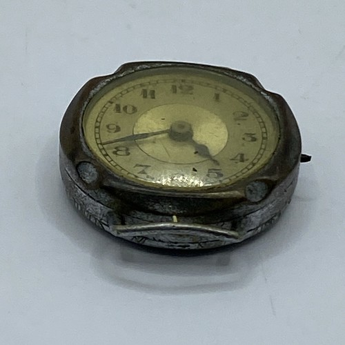Cara de reloj vintage sin marca hecha en Suiza sin probar para piezas/reparación 22 mm - Imagen 11 de 22