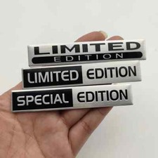 3d Metal Aluminium Chrome Limited Edition emblem Car Fender Badge Trunk Decal