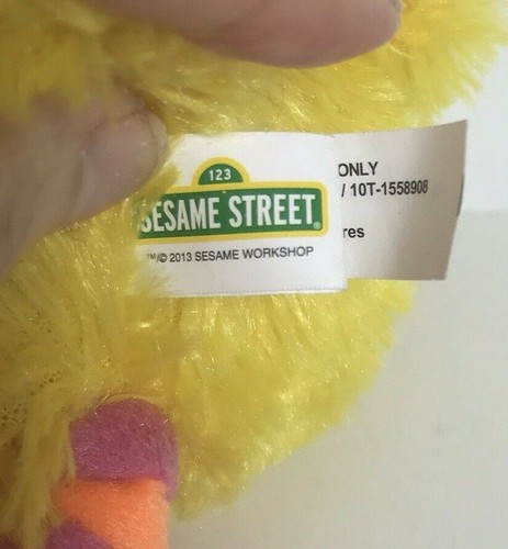 Peluche Sesame Street Big Bird grande animal grande 14 pulgadas lazo para colgar 2015 - Imagen 7 de 11