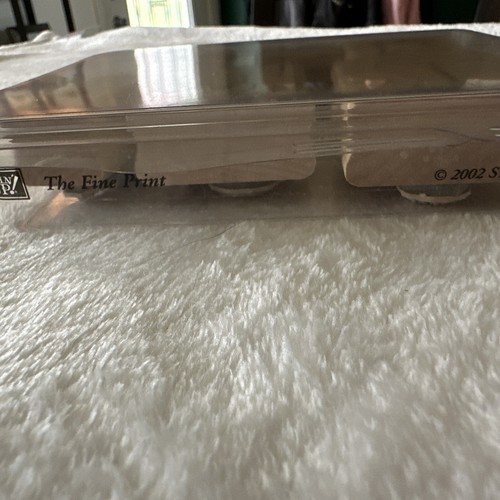 Stampin Up The Fine Print 2002 Set di 6 timbri in gomma montati su legno - Foto 3 di 3
