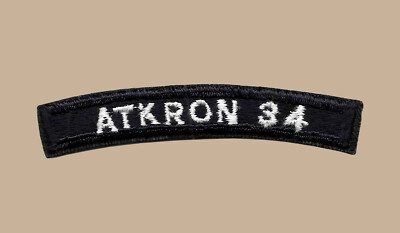 US Navy VA-34 Blue Blasters Attack Squadron ATKRON UIM Shoulder Rocker Tab (01)