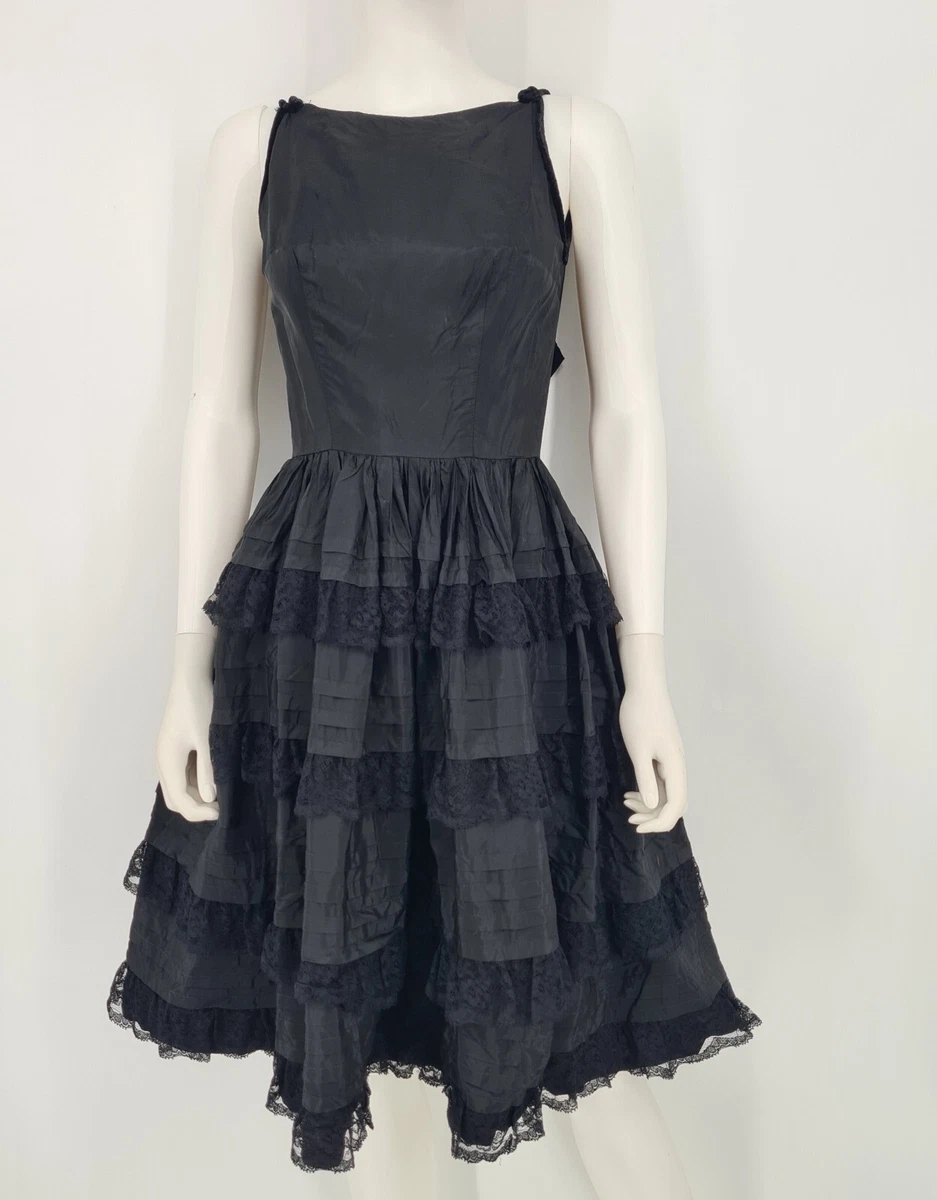travel black dress 60s Women's Formal Dress Vintage Bombshell Sequin Long Black Diana Ross Supremes Small to Medium VFG