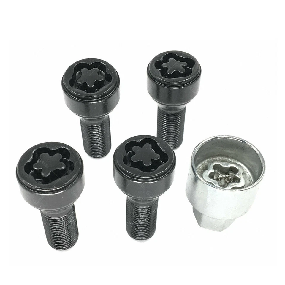 36136792851 Tornillo de bloqueo de pernos de rueda de aluminio M14 x 1,25 para BMW X3 4 X5 X6 3 5 7' Foto 3 de 4