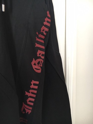 John L de elᄄᄁstico 70 Galliano algodᄄᆴn manga negra capucha descuento en de It50 larga la con sudadera camiseta OOUxwq