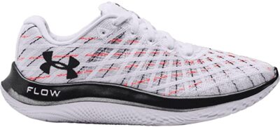 Under Armour Women's Flow Velociti Wind Running Shoe, White/Black, 7 B(M) US