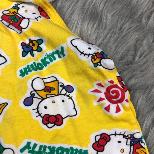 Camiseta sin mangas estilo retro Hello Kitty amarilla para bebé niña - Imagen 2 de 9