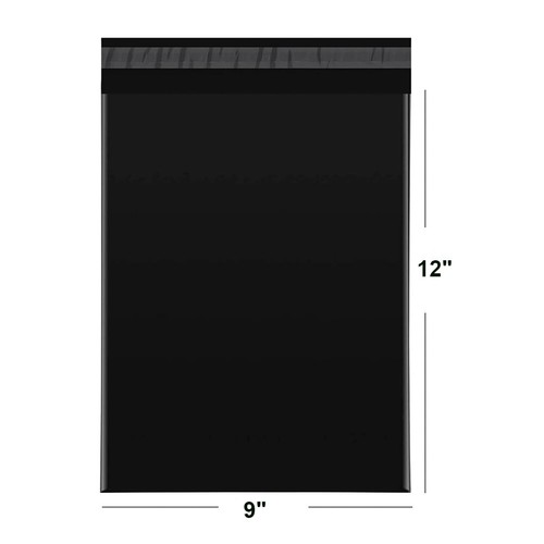 100-1000 Poly Mailers Shipping Envelopes Bags Black 9x12 10x13 12x15.5 14.5x19 - Picture 5 of 8