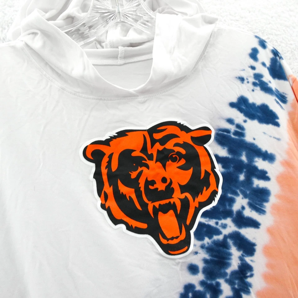 Sudadera para mujer Chicago Bears mediana blanca naranja suave elástica Certo NFL Top Foto 4 de 4