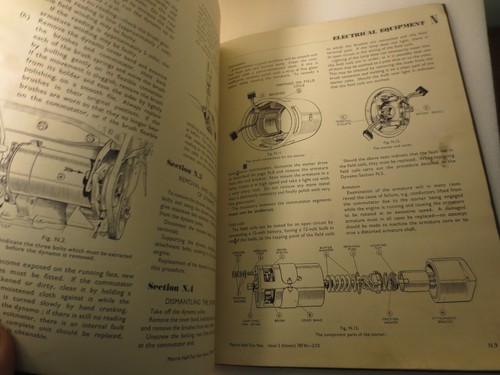 Original 1953 Morris Cowley Series MCV van workshop manual - Picture 11 of 12