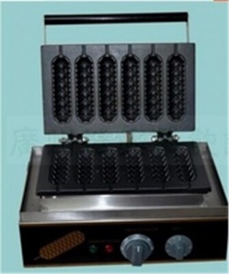 220V Muffin Electric French Hot Dog Making Machine Commercial Waffle Machine cq