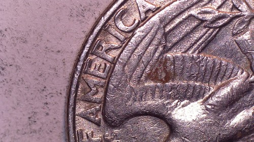 1990 P Washington Quarter with Reverse Die Crack Error (#77404) - Picture 5 of 14