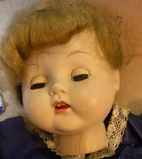 Antique Bisque France or Germany Small Doll Head and clothes No markings for ID