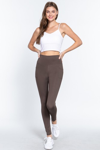 High Waist Yoga Pants Pockets Sport Women Gym Compression Leggings Fitness Tight - Picture 28 of 31