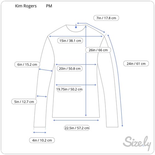 Kim Rogers PM Cheers Ornament Long Sleeve Womens Shirt NWT $28 - Picture 2 of 4