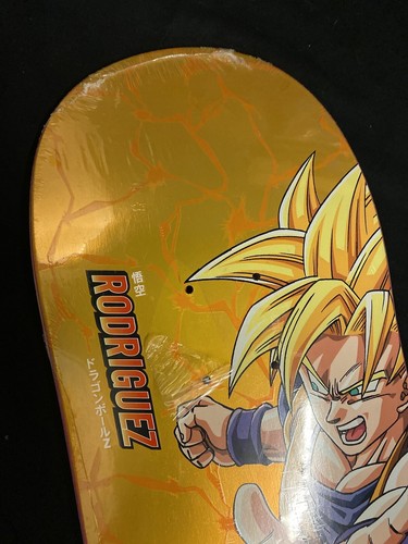 RARE Primitive DBZ DragonBall Z Paul Rodriguez Skateboard Deck GOKU Pink Stain - Picture 3 of 7