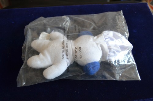 Mascotte icona pubblicitaria Doughboy Mini Beanbag MAGNETE 2001 NUOVA CON SCATOLA PELUCHE Pillsbury - Foto 4 di 4