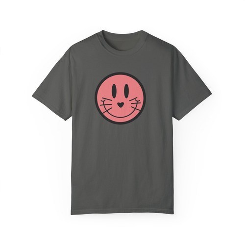 Cute Cat T-Shirt, Happy Cat Tee - Picture 2 of 17
