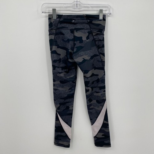 Old Navy Active Girls Go Dry Leggings Casual Black Camouflage Size M (8) - Picture 8 of 8
