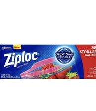 Ziploc 38 seal top storage bags  microwave safe 