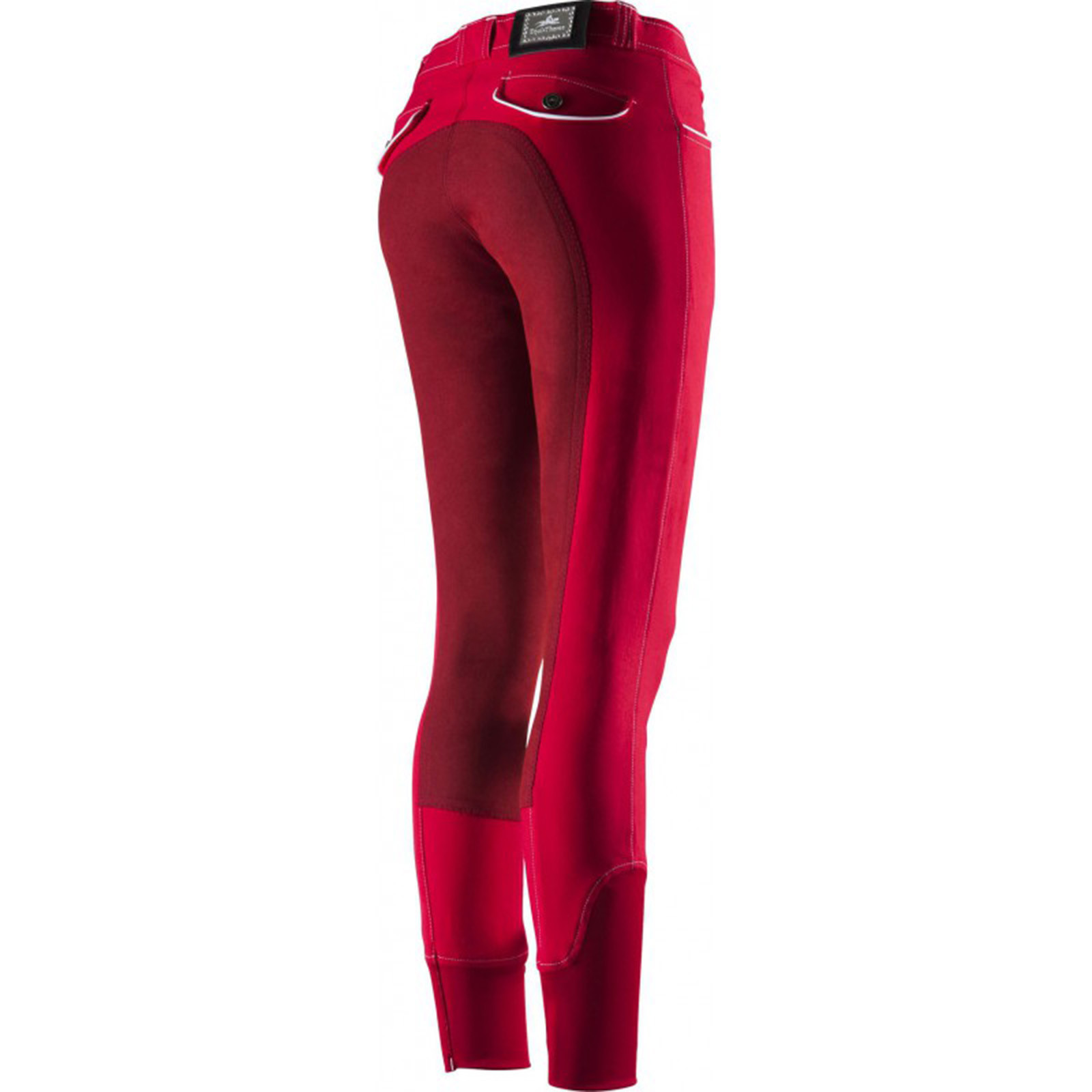 Equi Theme Donna Pantaloni Montala Verona guarnizione in pieno rosso Equi Theme Donna Pantaloni Montala Verona guarnizione in pieno rosso