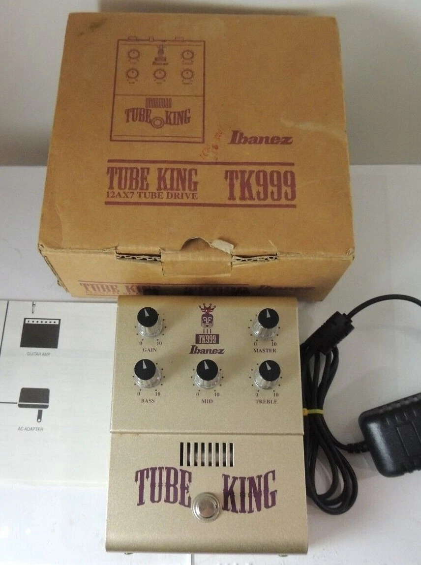 Original Ibanez TK999 Tube King Overdrive Effects Pedal Made in Japan w/Box  Docs