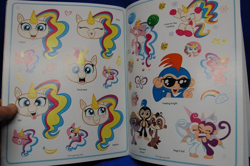 2 manteles de plástico Fingerlings 1 pegatina libro de alevines envío gratuito al día siguiente - Imagen 7 de 8