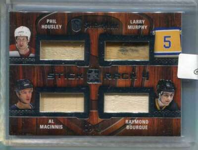 2015-16 Stickwork Stick Rack Housley MacInnis Murphy Bourque Quad Stick 17/40