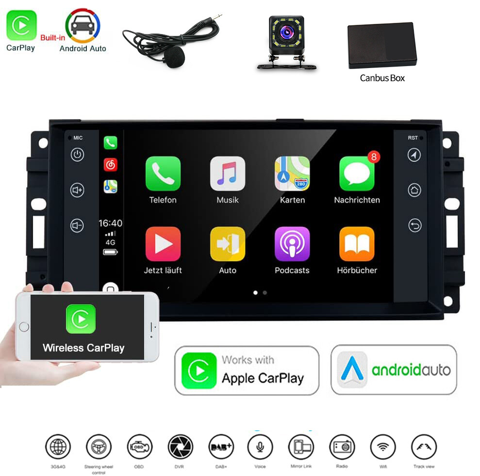 CarPlay For 20082020 Dodge Grand Caravan Android 12.0 Car Radio Stereo