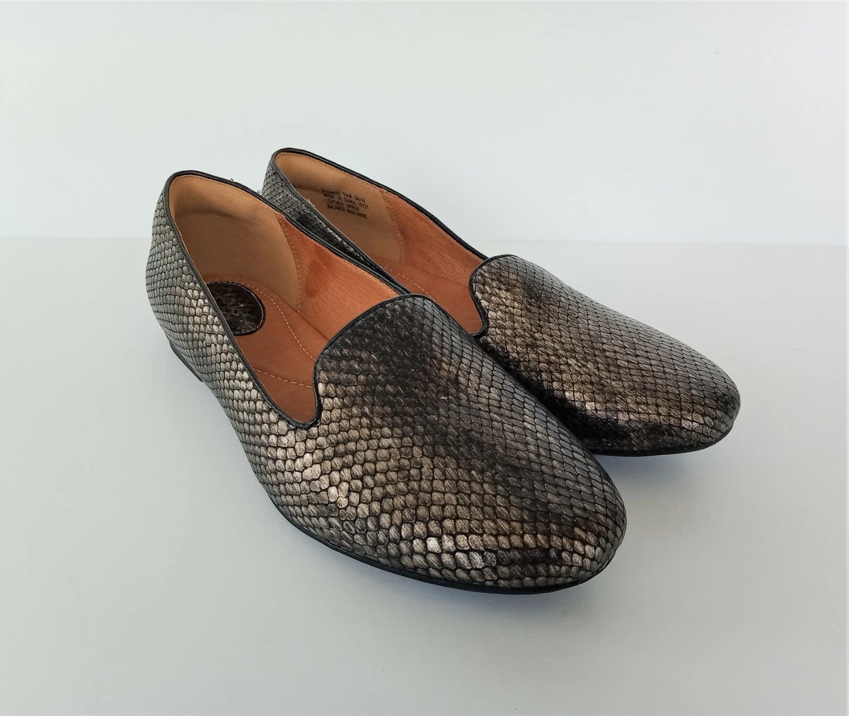 Clarks pewter flats 2025