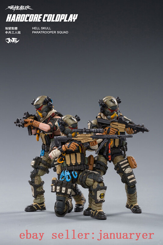Perfect Joytoy 1/18 Skeleton Forces - Paratrooper Squad