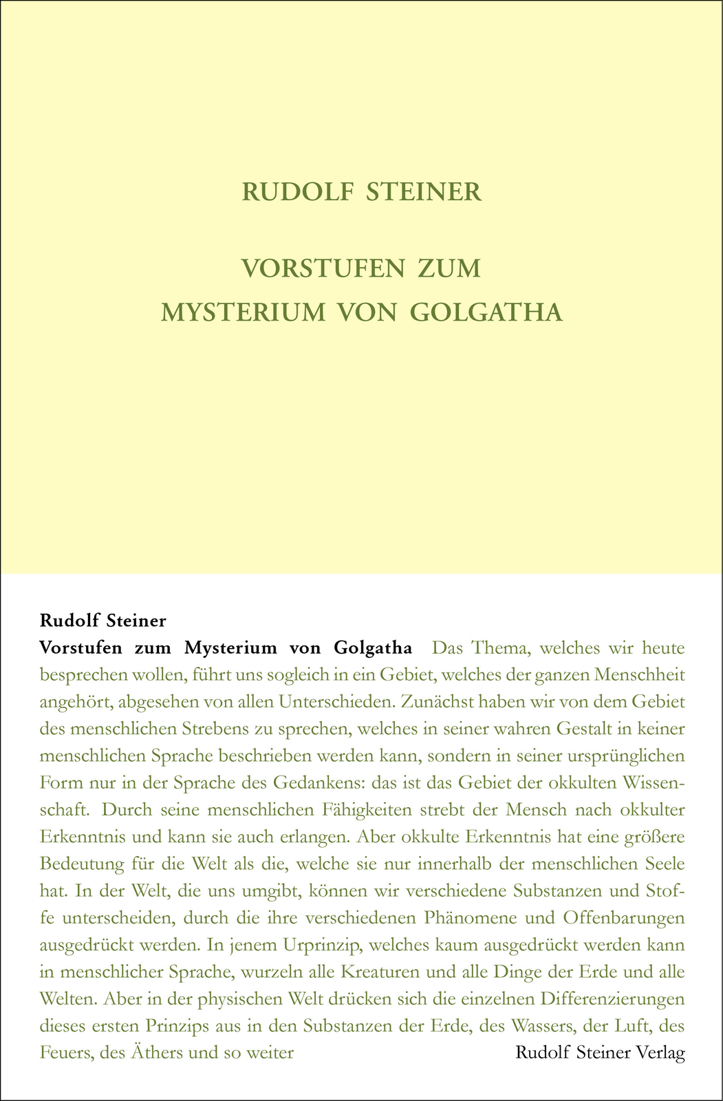 Thumbnail - Rudolf Steiner; Rudolf Steiner Nachlassverwaltung / Vorstufen Zum