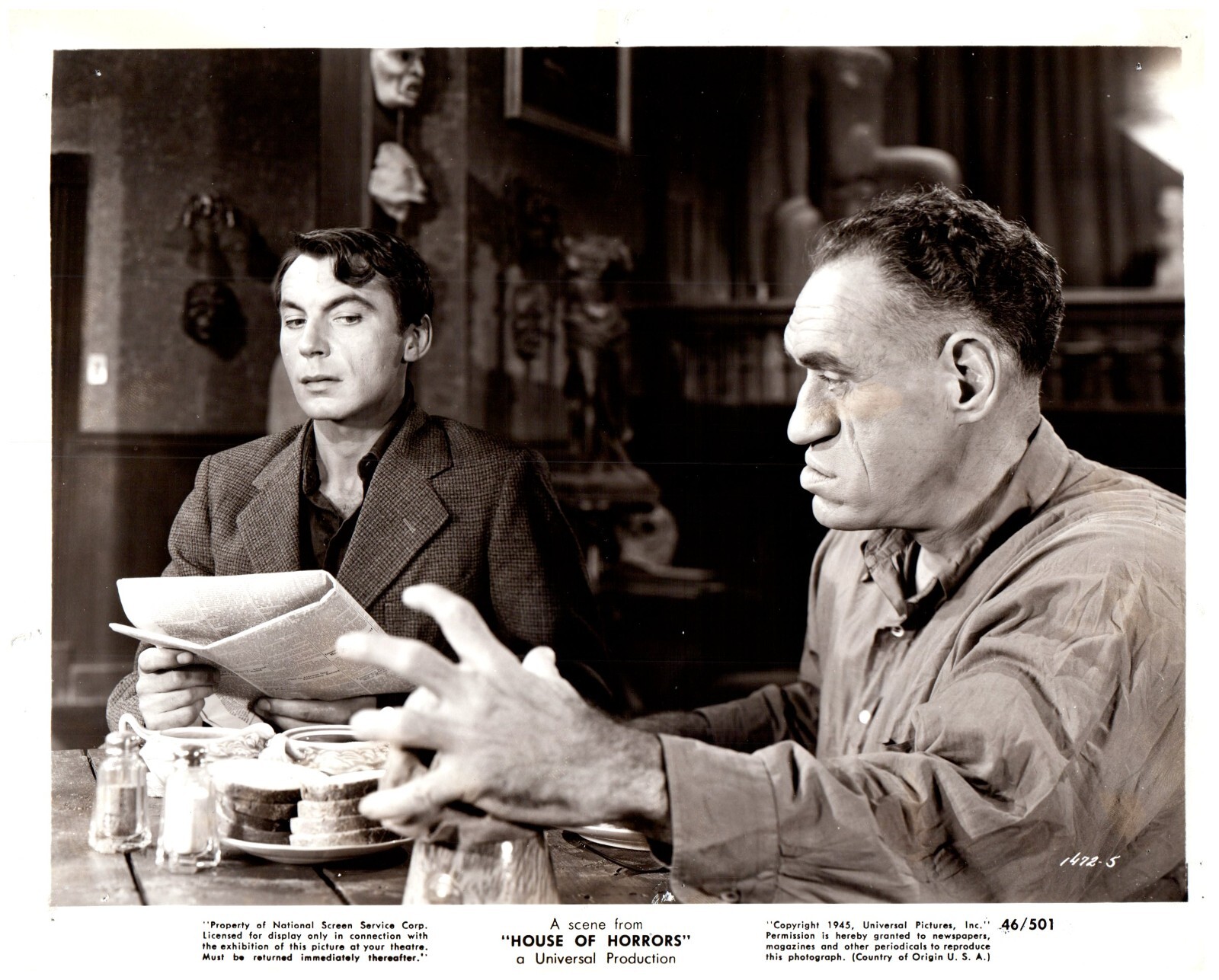 RONDO HATTON, MARTIN KOSLECK Original Movie Photo HOUSE OF HORRORS ...