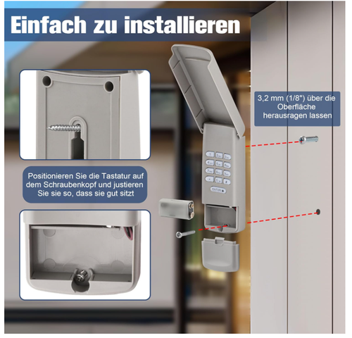Funk-Codetaster für Chamberlain 747REV LiftMaster MotorLift ML500 433MHz - Bild 2 von 6
