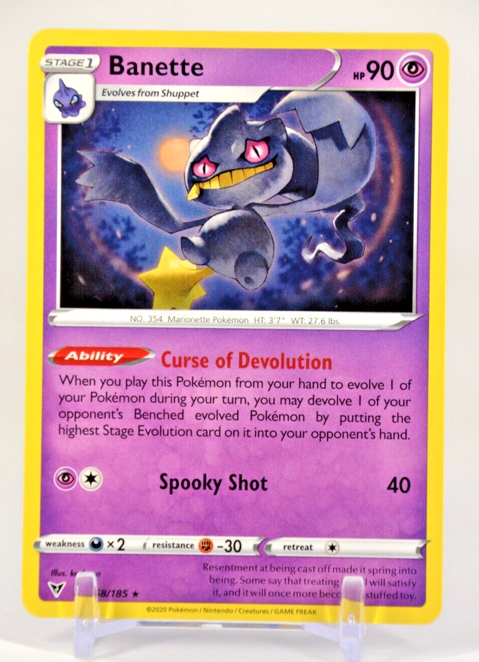 Pokemon TCG Vivid Voltage Banette 068/185 Rare Regular