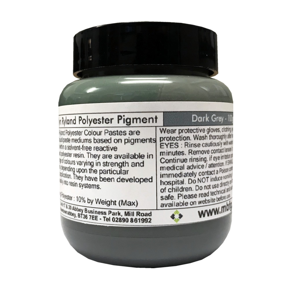 Dark Grey Pigment For Polyester Gelcoat / Flowcoat / Resin - 100g