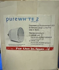 J&J Electronics White Retrofit LED Light Bulb | 12V | LPL-P2-WHT-12-SQ