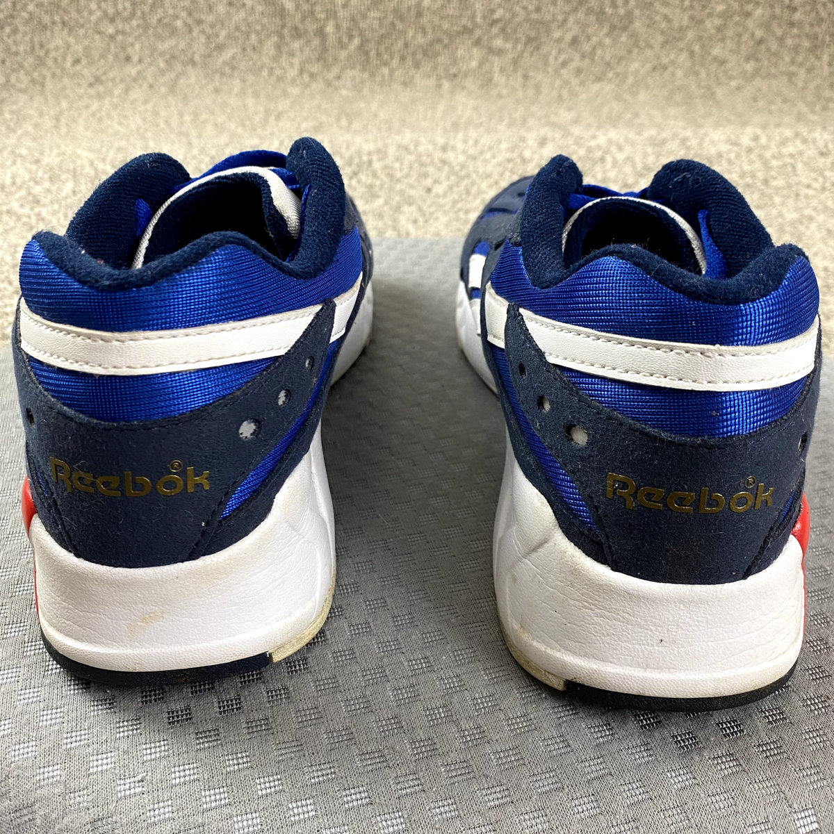 Reebok Hex Exec Running Shoes Mens Size 13 Navy White 1-182142 Hexalite Vintage Reebok Hexalite Running Shoes Mens 6 Blue Black White Low  main image 4