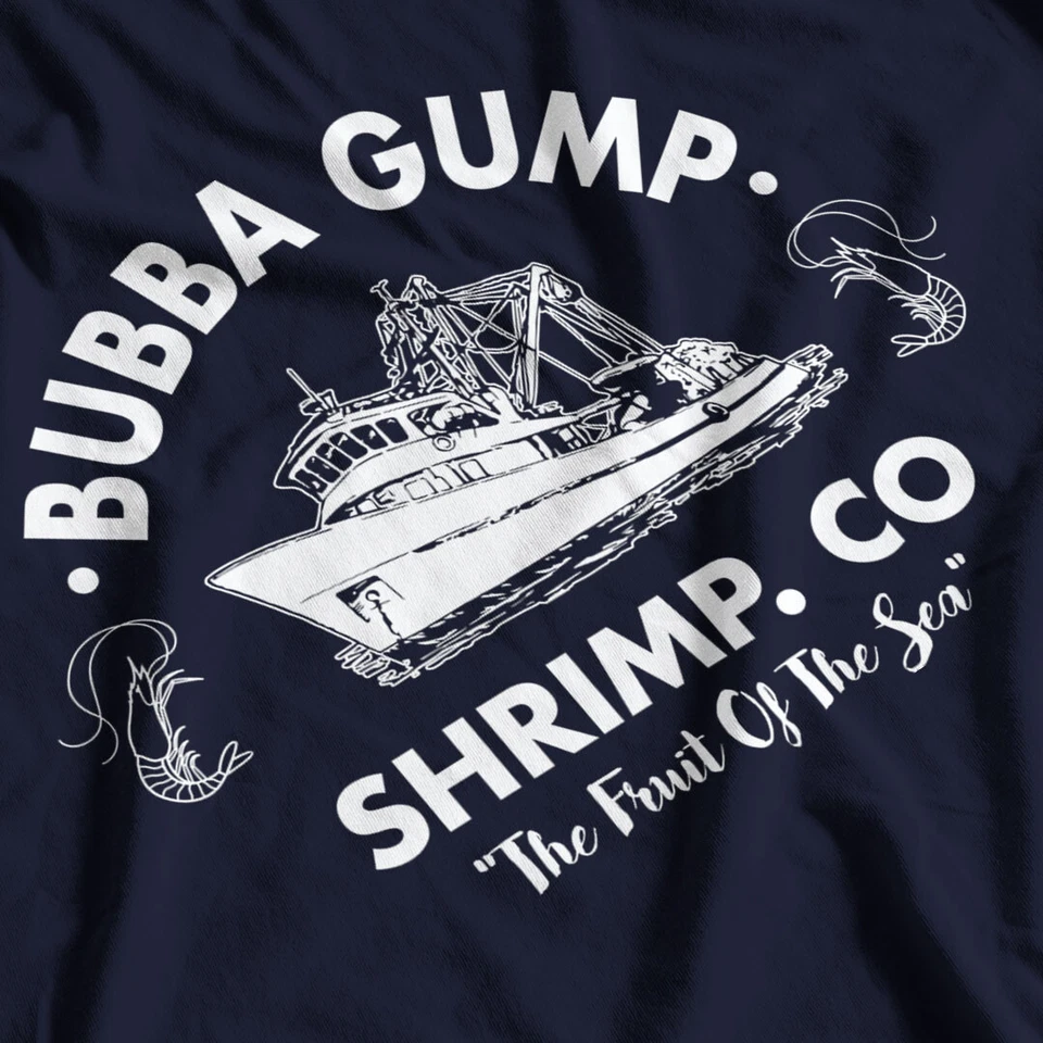 Bubba Gump Shrimp Inspired by Forrest Gump Printed T-Shirt - Image 3 of 4