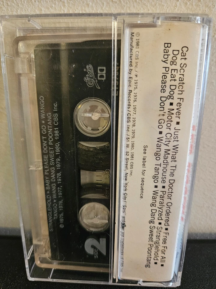 TED NUGENT Great Gonzos! - The Best Of Ted Nugent 1981 CASSETTE TAPE HARD ROCK - Image 3 of 4