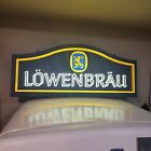 Vintage Lowenbrau bar light and sign